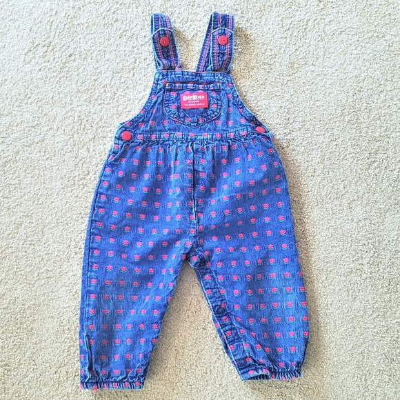 OshKosh B'gosh Other - Oshkosh B'Gosh Vintage Floral Denim Overalls